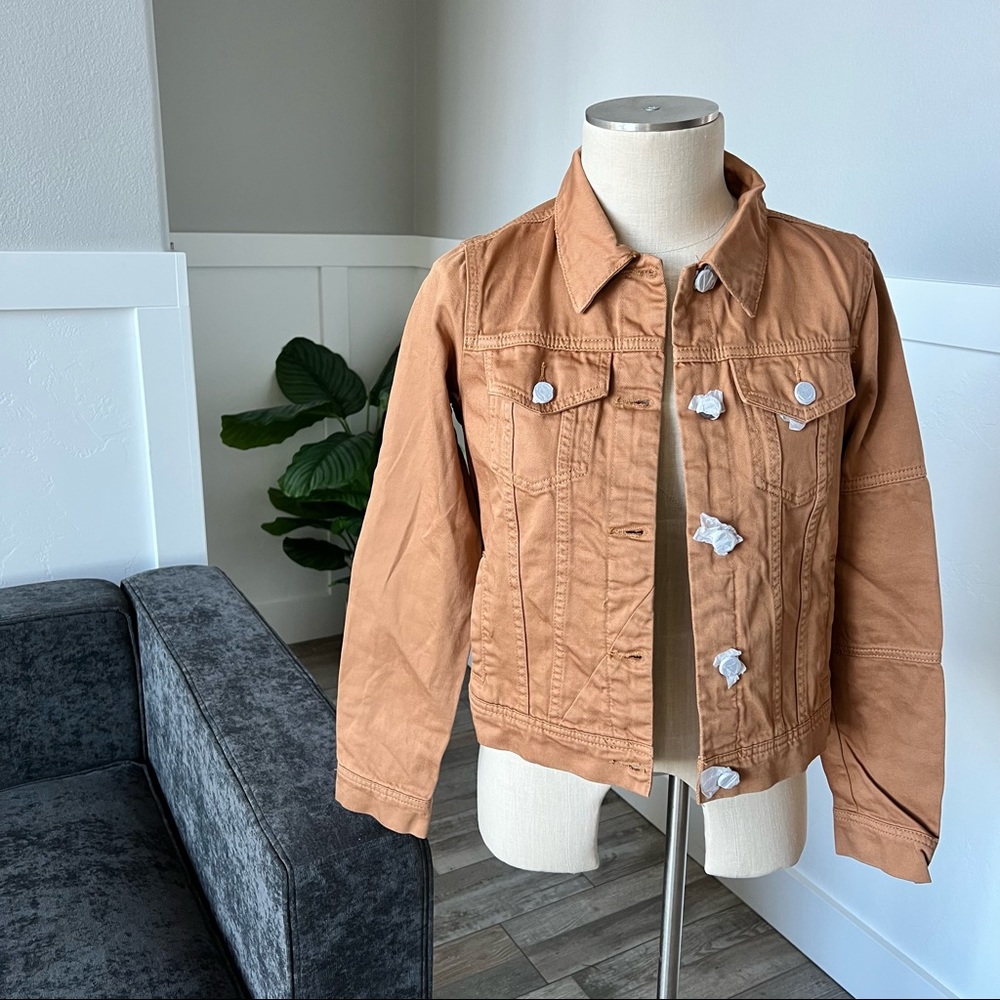 NWT Camel Colored Jean Jacket